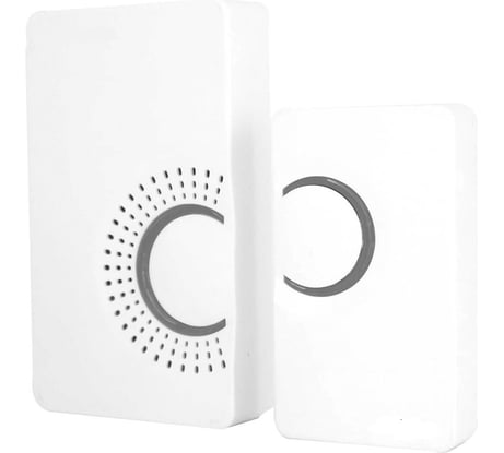 Дверной электронный звонок FERON , 36 мелодий, белый, серый, E-373 23686