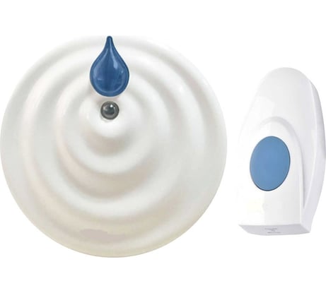 Дверной электронный звонок FERON, 36 мелодий, белый, синий, E-374 23687