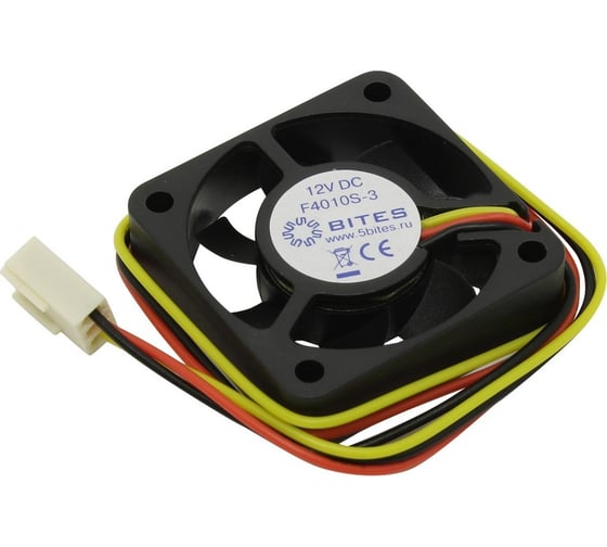 Вентилятор 5bites 40x40x10мм, подшипник скольжения, 5500rpm, 22 дБ, 3pin F4010S-3