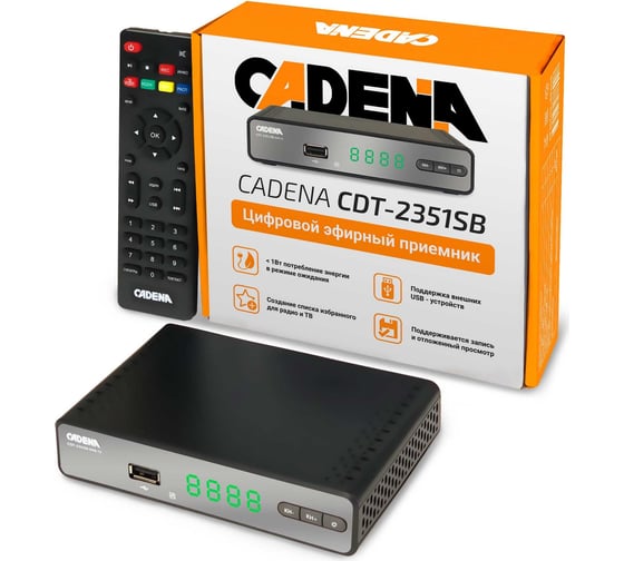 Цифровой эфирный приемник CADENA CDT-2351SB