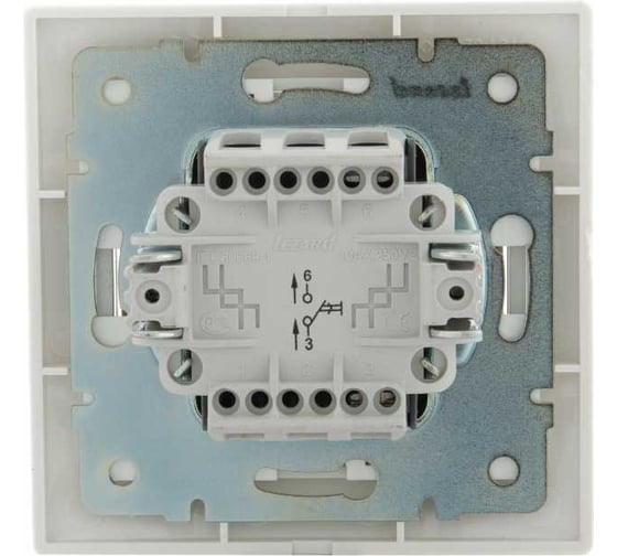 Кнопка звонка LEZARD MIRA белый с белой вставкой 701-0202-103