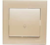 Кнопка звонка LEZARD RAIN жемчужно-белый металлик 703-3030-103