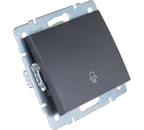 Кнопка звонка LEZARD RAIN цв. черный графит матовый 703-4188-103