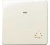 Одноклавишный выключатель с подсветкой с пиктограммой звонок Simon 10А, 250В, 27160-62