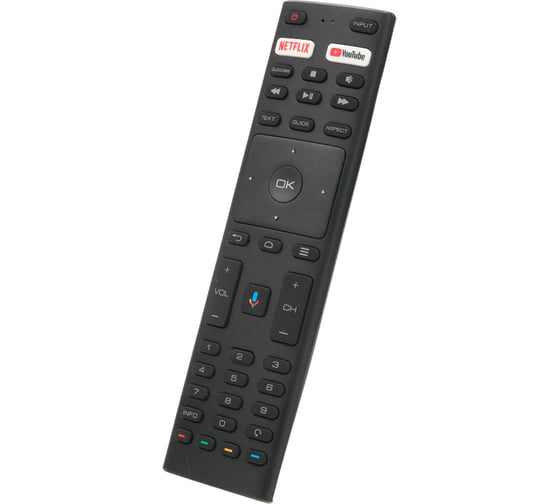 Пульт huayu kv rc-20 ( kt1942-hg) для телевизора kivi, jvc, yasin1 с голосовой функцией HBX026