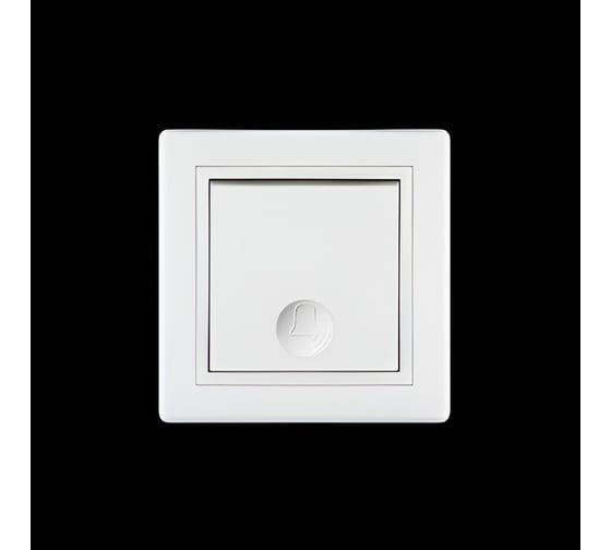 Кнопочный выключатель для звонка Aling-conel PRESTIGE 10A 250V белый арт. 610.00