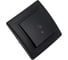 Кнопочный выключатель для звонка Aling-conel PRESTIGE с индикацией 10A 250V чёрный soft touch арт. 610I.E1E1 2
