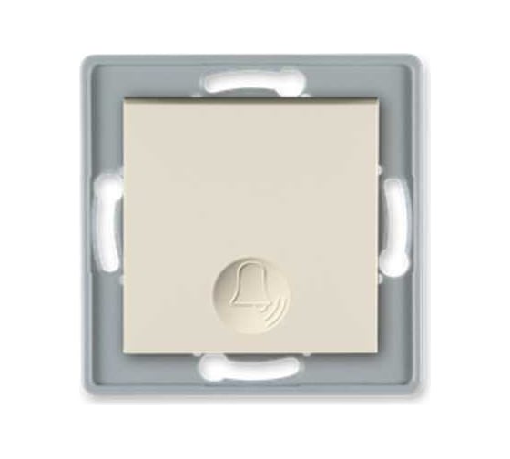 Выключатель кнопочный для звонка Aling-conel PRESTIGE механизм, 10A 250V кремовый арт. 6010.9