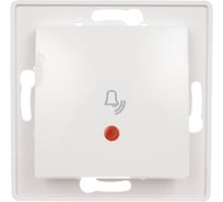 Кнопочный выключатель для звонка Aling-conel PRESTIGE с индикацией, механизм, 10A 250V белый арт. 6010I.0