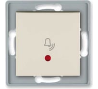 Кнопочный выключатель для звонка Aling-conel PRESTIGE с индикацией, механизм, 10A 250V кремовый арт. 6010I.9