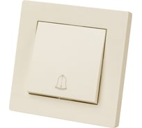 Кнопка звонка TDM ELECTRIC 6а, слоновая кость, "сенеж" SQ1816-0120