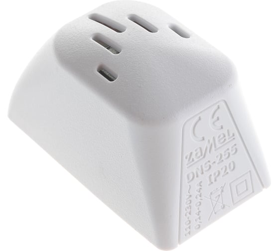Проводной звонок Zamel BUZZER, электромеханический, 110-220 В, белый, 70 дБ DNS-255
