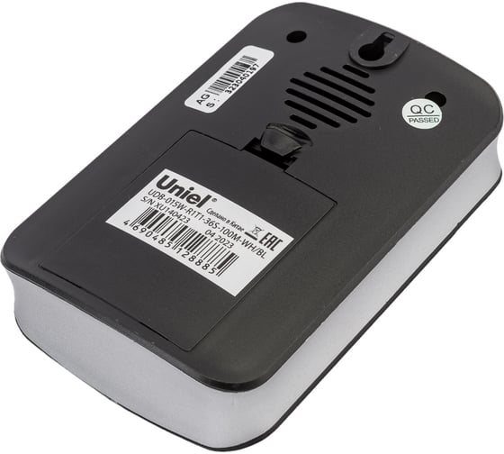 Беспроводной звонок Uniel UDB-015W-R1T1-36S-100M-WH/BL 36 мелодий UL-00006434
