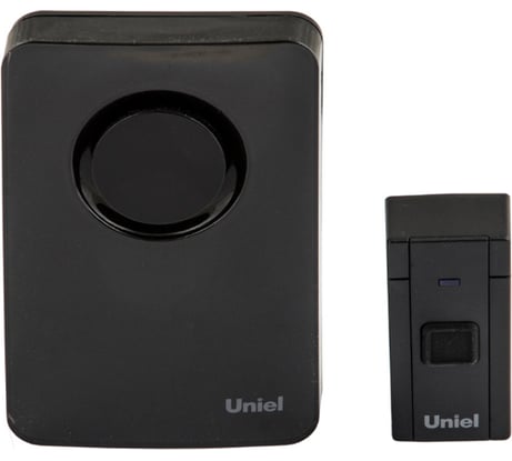 Электронный звонок Uniel UDB-092W-R1T1-36S-BL 220В, 36 мелодий, черный UL-00006437