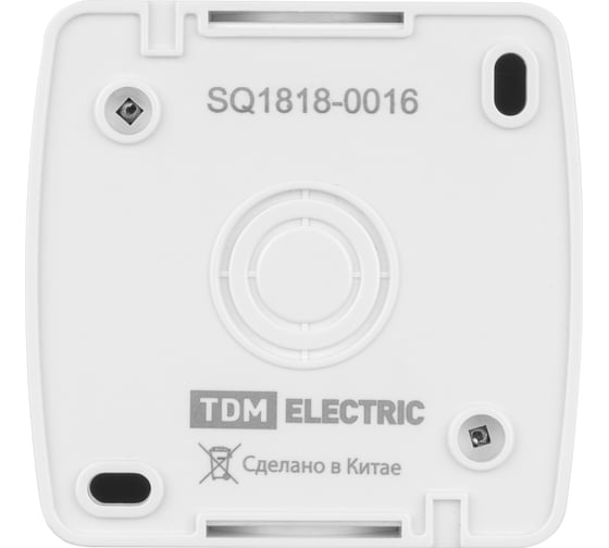 Кнопка звонковая TDM открытой установки IP44 6А белая "Селигер" SQ1818-0016