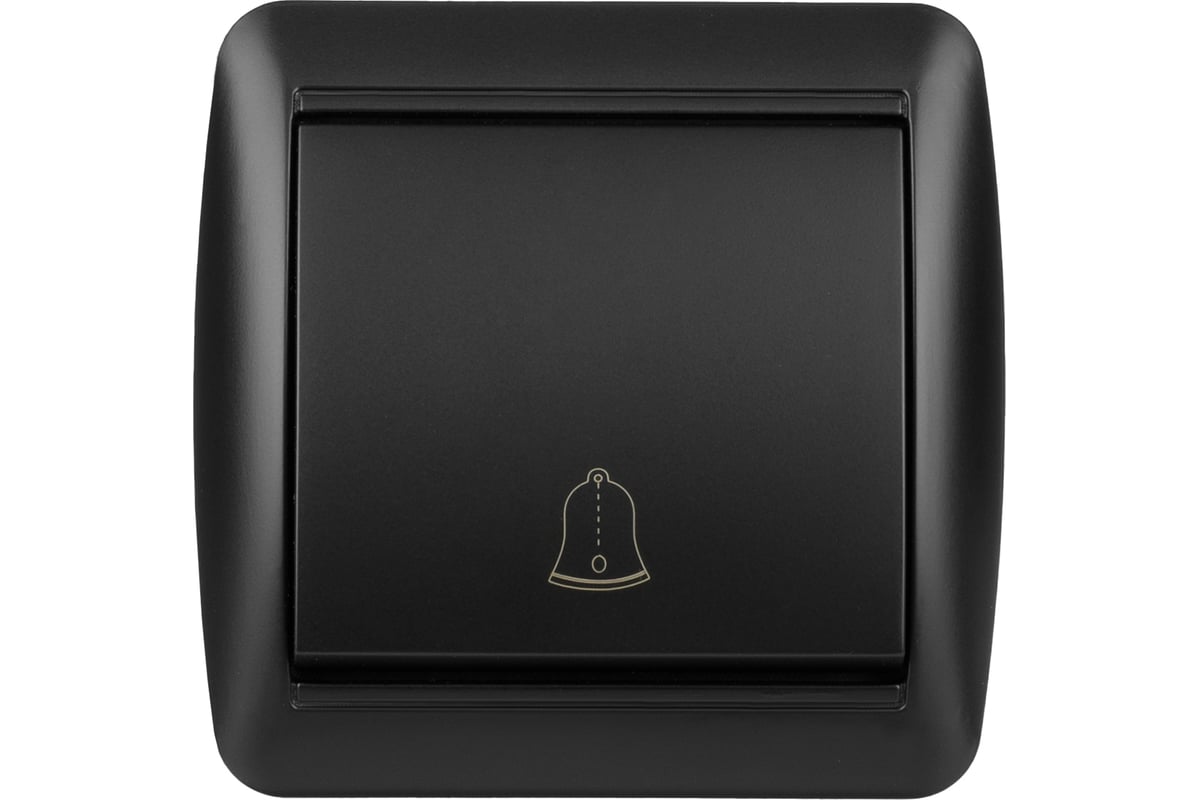 Кнопка звонковая TDM открытой установки IP44 6А графит "Селигер" SQ1818 ...