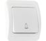 Кнопка звонка Smartbuy Марс 10А, белая SBE-02w-10-B1-0 2