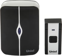 Электронный звонок Uniel UDB-093W-R1T1-36S-BL/WH 220В 36 мелодий Черный с белым UL-00006438