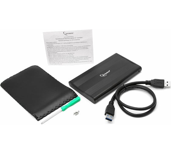 Внешний корпус Gembird 2.5" USB 3.0 SATA металл черный EE2-U3S-5