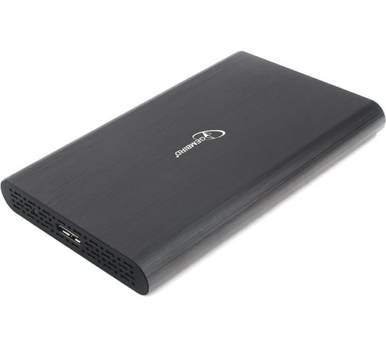 Внешний корпус Gembird USB 3.0 для 2.5" HDD/SSD, порт MicroB, SATA III, металл, чёрный, EE2-U3S-50