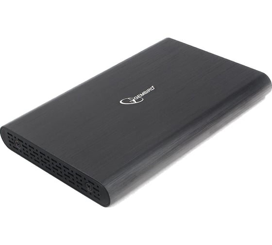 Внешний корпус Gembird USB 3.0 для 2.5" HDD/SSD, порт MicroB, SATA III, металл, чёрный, EE2-U3S-50