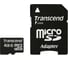 Карта памяти Transcend Micro SDHC 4 Gb Class 10 adapter C0038841 1