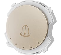 Выключатель звонка TDM ELECTRIC 1-клавишный 16а 250в шампань, "байкал" SQ1819-0553