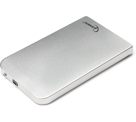 Внешний корпус Gembird USB 2.0 для 2.5" HDD/SSD, порт mini USB, SATA III, металл, серебристый, коробка, EE2-U2S-41-S