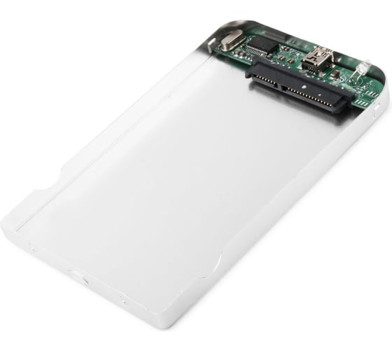Внешний корпус Gembird USB 2.0 для 2.5" HDD/SSD, порт mini USB, SATA III, металл, серебристый, коробка, EE2-U2S-41-S