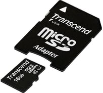 Карта памяти Transcend Micro SDHC 16 Gb Class 10 UHS1 adapter Б0005178