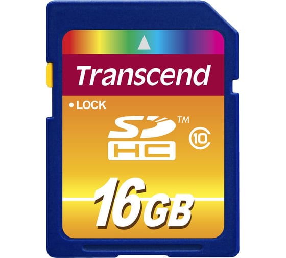 Карта памяти Transcend SDHC 16 Gb Class 10 adapter C0034105