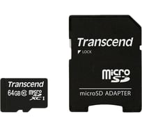 Карта памяти Transcend Micro SDHC 32 Gb Class 10 adapter C0044528