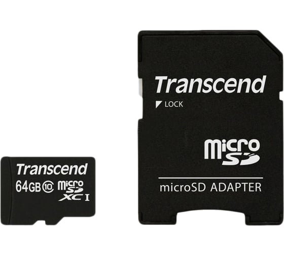 Карта памяти Transcend Micro SDHC 32 Gb Class 10 adapter C0044528