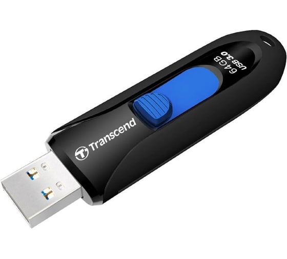 Флэш-диск Transcend JetFlash 790 64 Gb USB 3.0 черный Б0030594