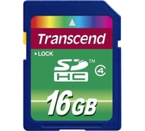Карта памяти Transcend SDHC 16 Gb Class 4 adapter C0038474