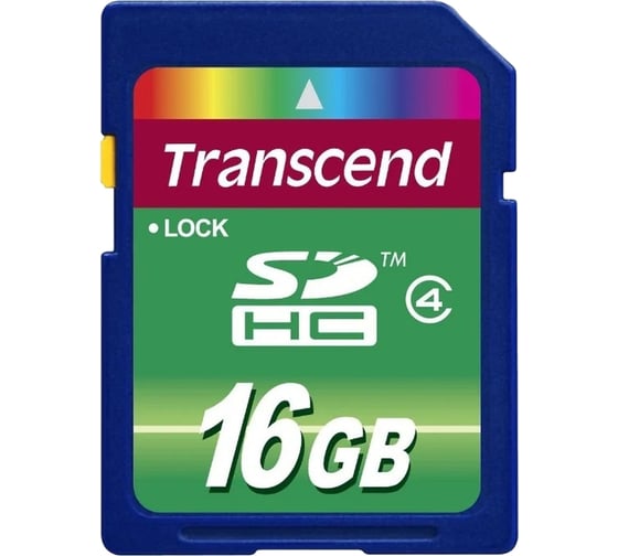 Карта памяти Transcend SDHC 16 Gb Class 4 adapter C0038474