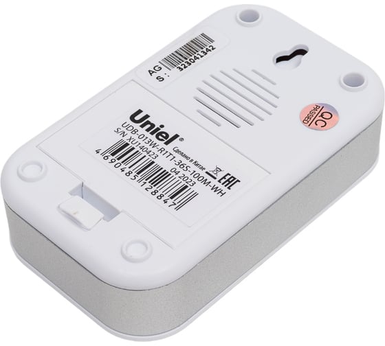 Беспроводной звонок Uniel UDB-013W-R1T1-36S-100M-WH 36 мелодий UL-00006432