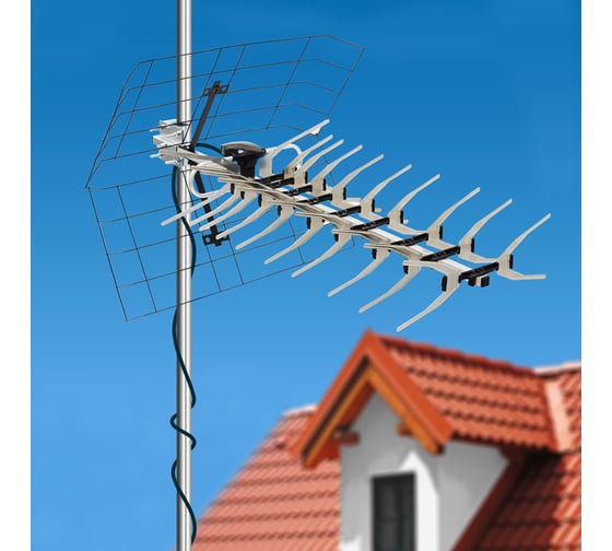 Наружная ТB антенна для цифрового телевидения REXANT DVB-T2 модель RX-412-1 пакет 34-0412-1