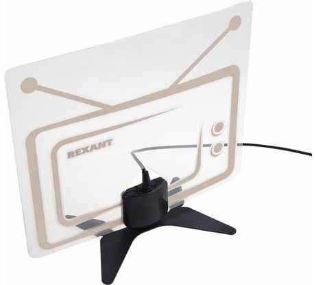 Комнатная антенна REXANT активная, для цифрового телевидения, DVB-T2, Ag-719 с USB 34-0719