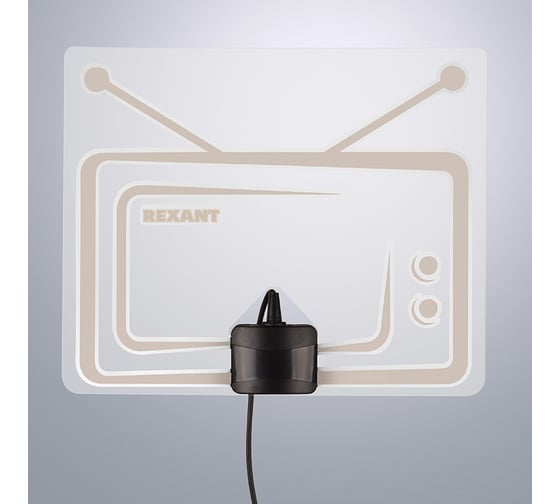Антенна комнатная REXANT активная, для цифрового телевидения, DVB-T2, Ag-717 34-0717