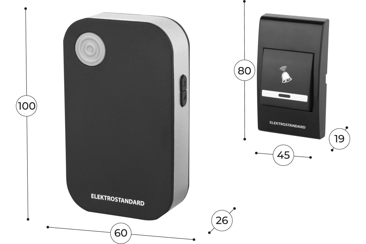 Электрический бытовой дверной звонок Elektrostandard DBQ22M WL 36M IP40  черный a044636 - выгодная цена, отзывы, характеристики, фото - купить в  Москве и РФ