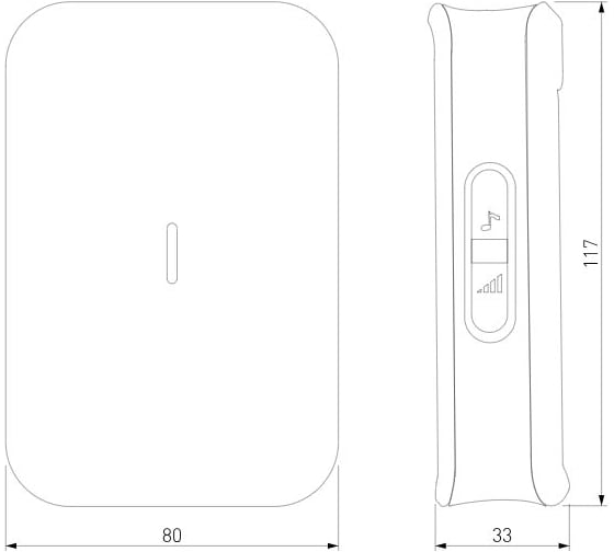 Электрический бытовой дверной звонок Elektrostandard DBQ19M WL 36M IP44 белый a044637