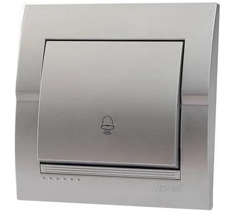 Кнопка звонка Lezard DERIY серебристый металлик 702-2828-103