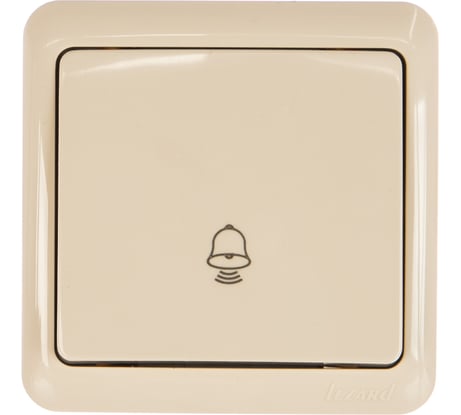 Кнопка звонка Lezard, VIOLA, кремовая, 751-0300-103