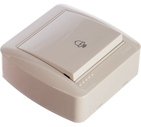 Кнопка звонка Lezard DEMET белый 711-0200-103