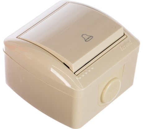 Кнопка звонка Lezard NATA кремовый 710-0300-103