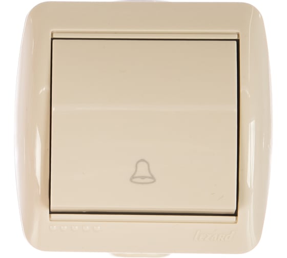 Кнопка звонка Lezard NATA кремовый 710-0300-103