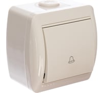 Кнопка звонка Lezard, NATA, белый, 710-0200-103