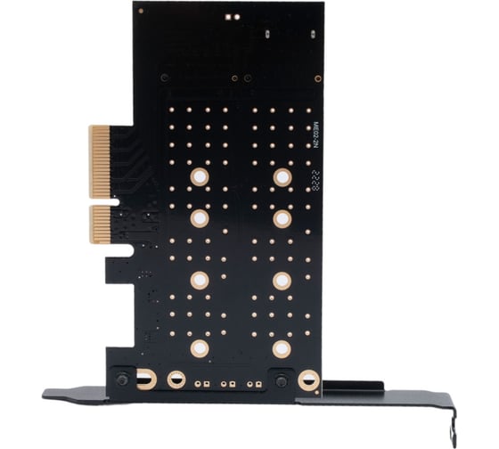 Адаптер Gembird для двух SSD M.2 (NVMe+SATA) в разъем PCI-e, коробка, MF-PCIE-NVME-SATA