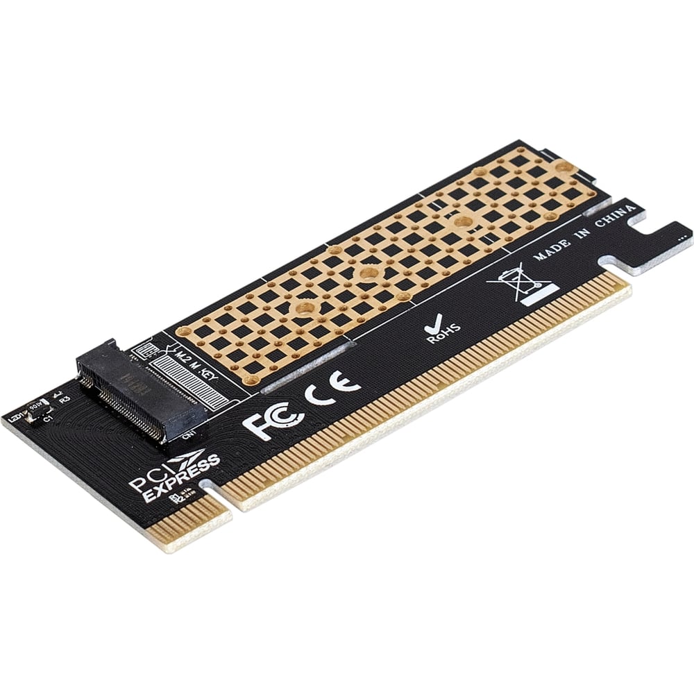 Переходник ExeGate EXE-529 M.2 M key - PCI-E x16 rev.3.0, для установки SSD  M.2 M key в слот PCI-E 283709 - выгодная цена, отзывы, характеристики, фото  - купить в Москве и РФ